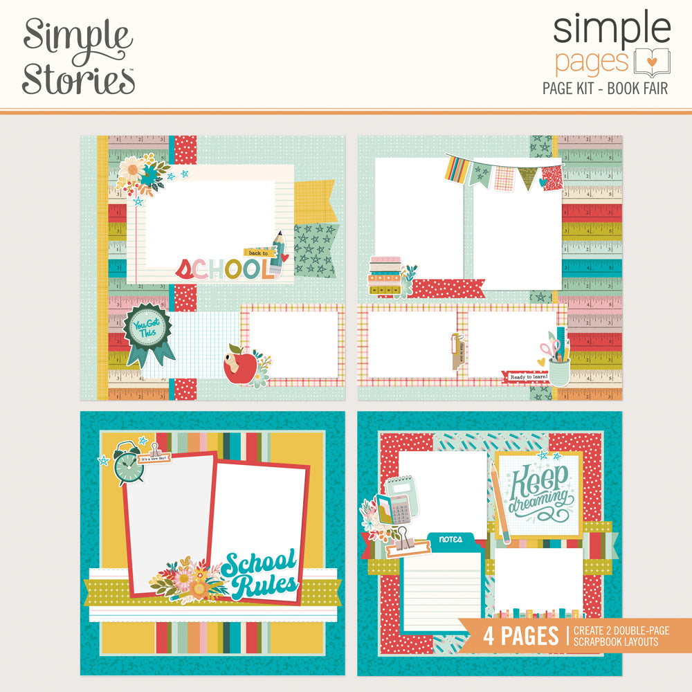 Book Fair Simple Pages Page Kit - Unit of 6