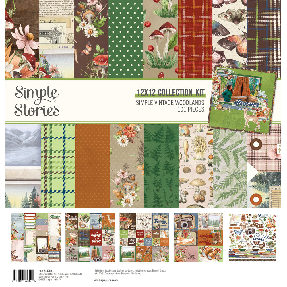 Simple Vintage Woodlands  Collection Kit - Sold in Units of 6