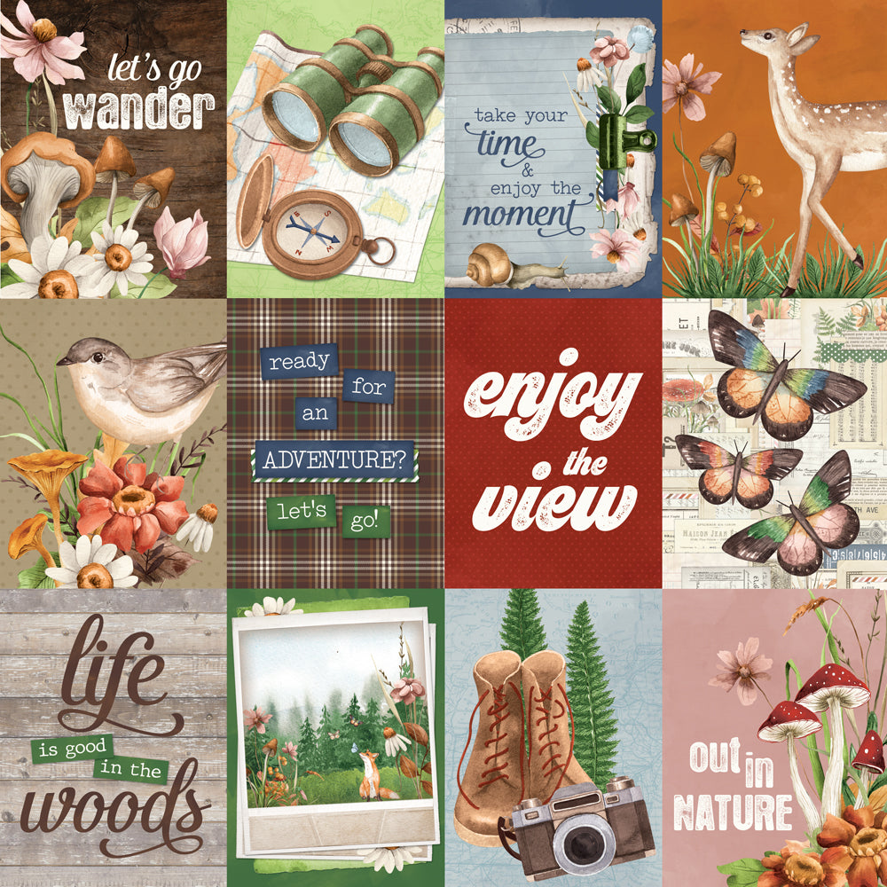 Simple Vintage Woodlands 3x4 Elements - 25 pack