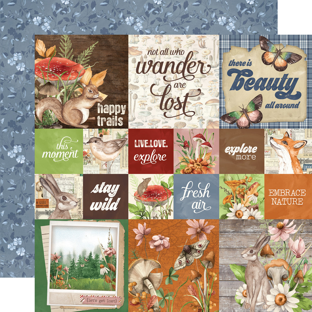 Simple Vintage Woodlands 2x2/4x4 Elements - 25 pack