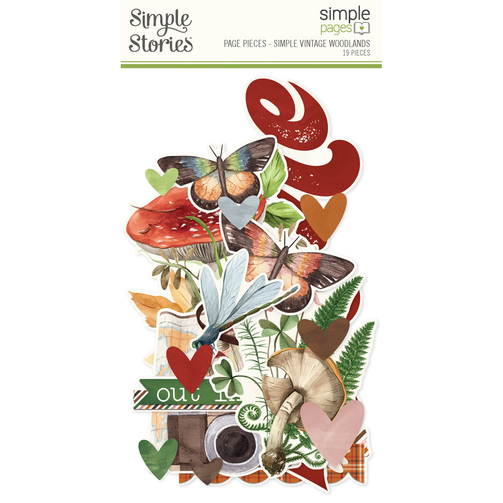 Simple Vintage Woodlands Simple Pages Page Pieces - Unit of 6