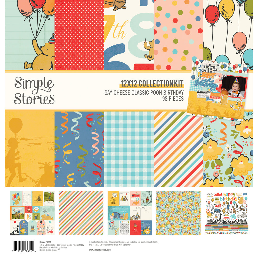 Say Cheese Classic Pooh Birthday Collection Kit - Sold in Units of 6