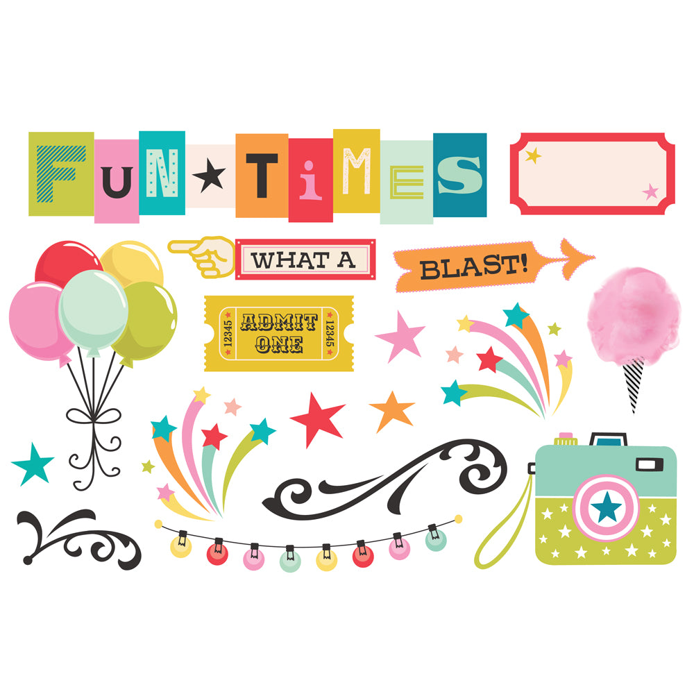 NEW! Simple Pages Page Pieces - Fun Times