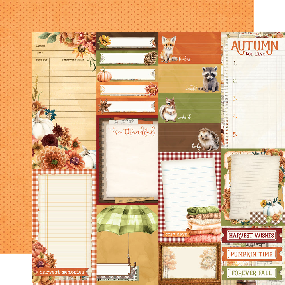 Simple Vintage Autumn Breeze Journal Elements - 25 pack