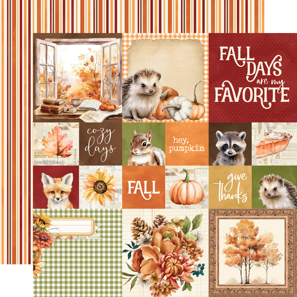 Simple Vintage Autumn Breeze 2x2/4x4 Elements - 25 pack