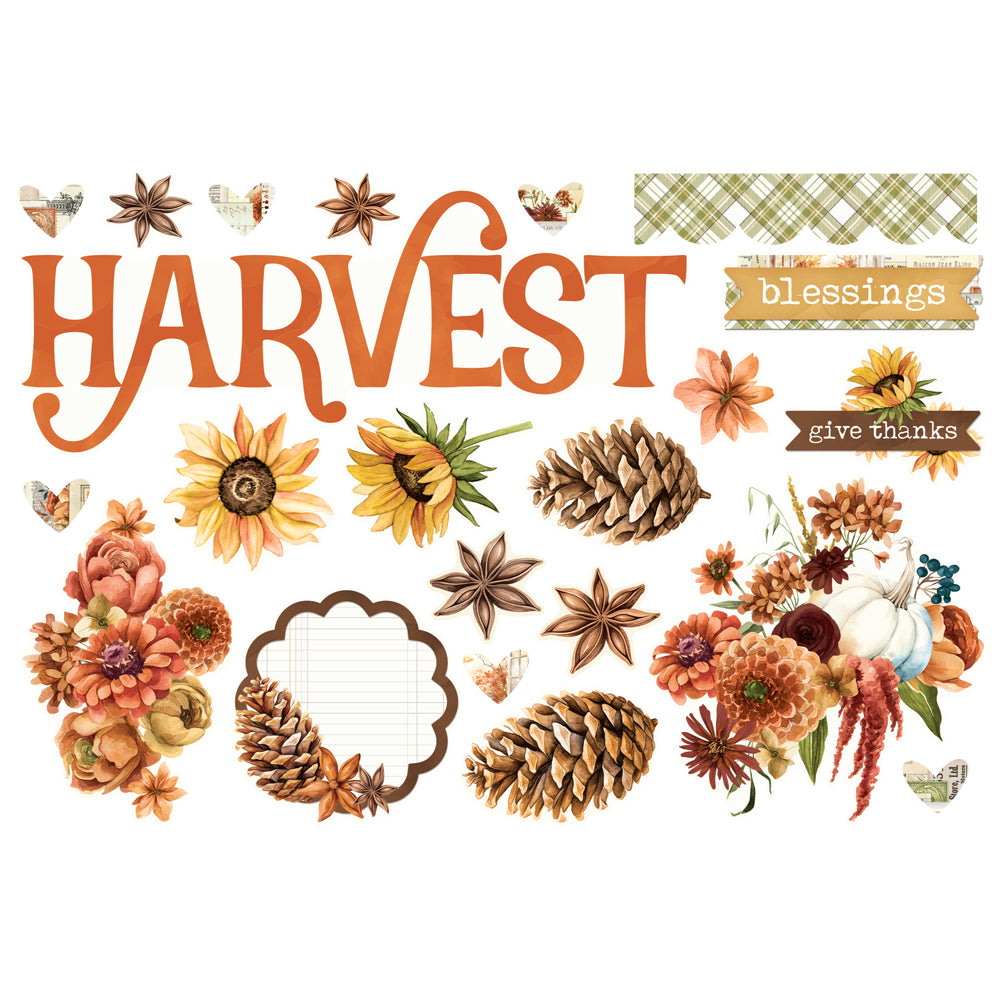 Simple Vintage Autumn Breeze Simple Pages Page Pieces - Unit of 6