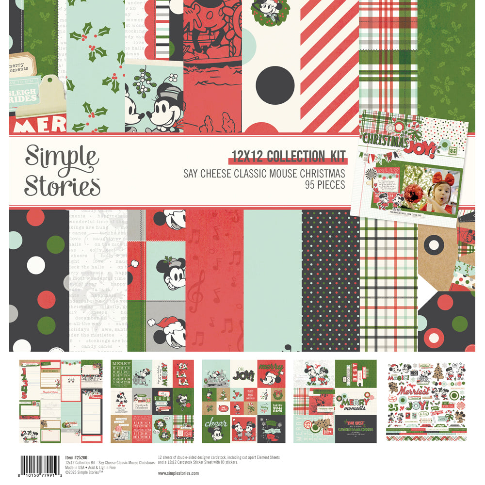Say Cheese Classic Mouse Christmas Collection Kit - Sold in Units of 6