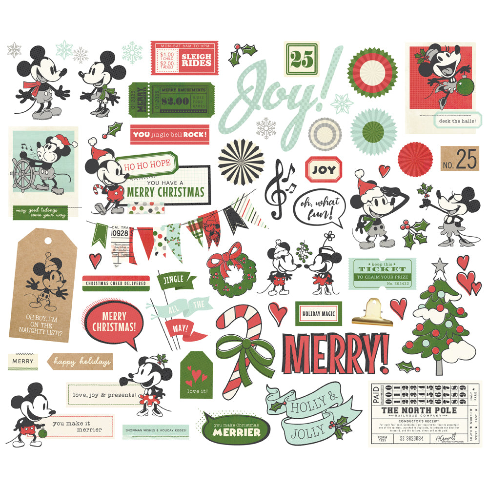 Say Cheese Classic Mouse Christmas Bits & Pieces - Unit of 6