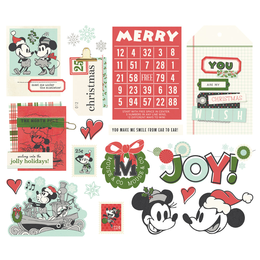 Say Cheese Classic Mouse Christmas Big Bits & Pieces - Unit of 6