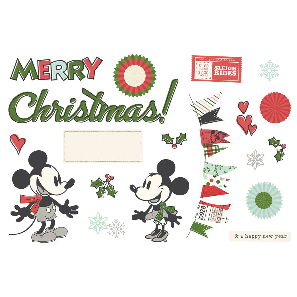 Say Cheese Classic Mouse Christmas Simple Pages Page Pieces  - Unit of 6