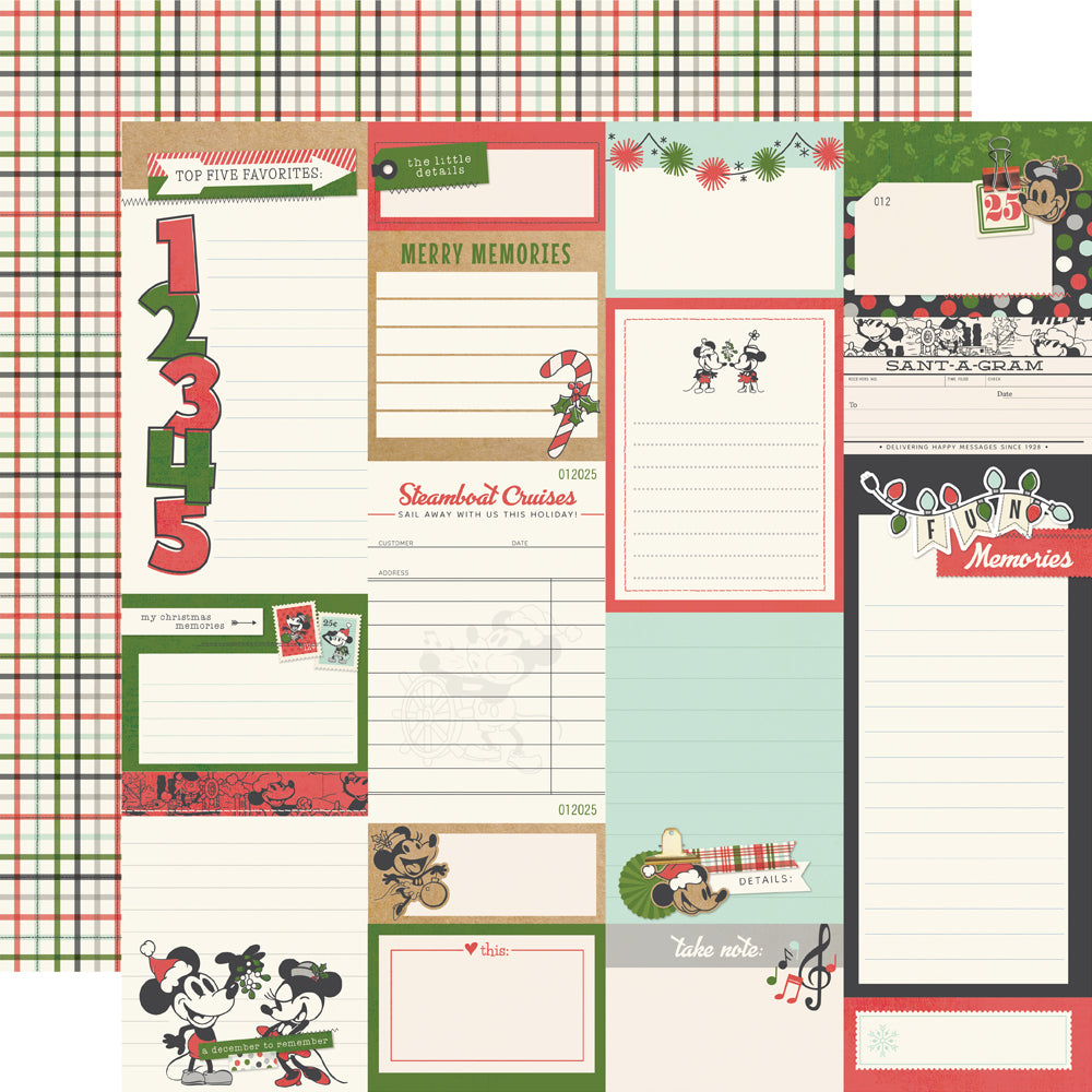 Say Cheese Classic Mouse Christmas Journal Elements- 25 pack
