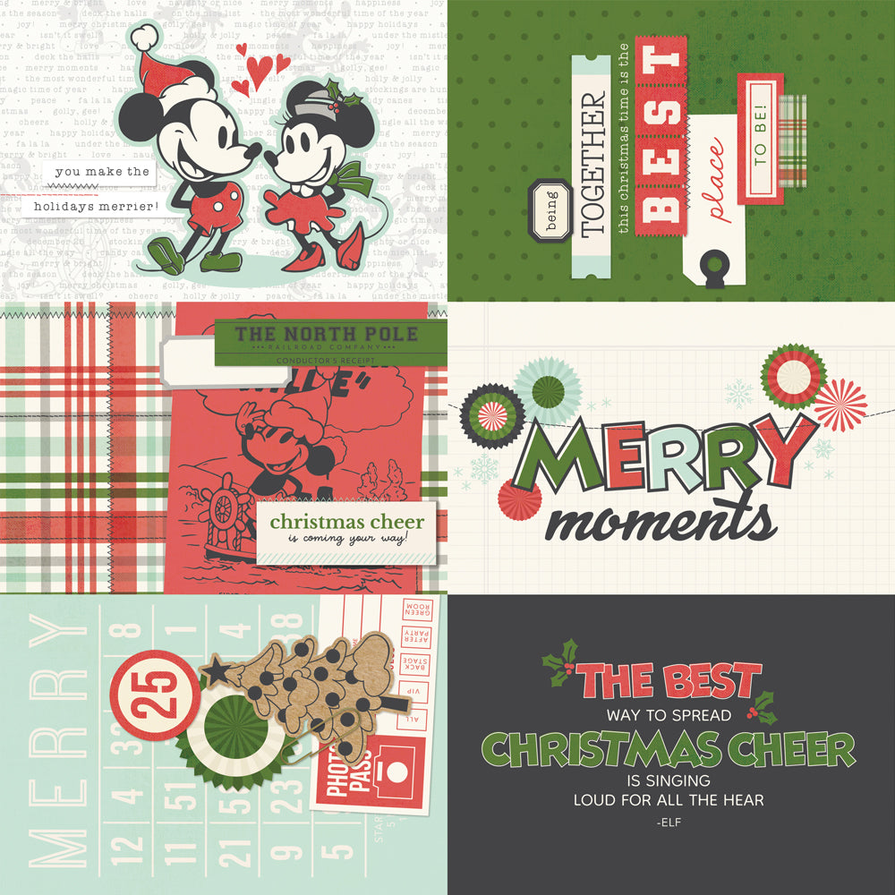 Say Cheese Classic Mouse Christmas 4x6 Elements- 25 pack