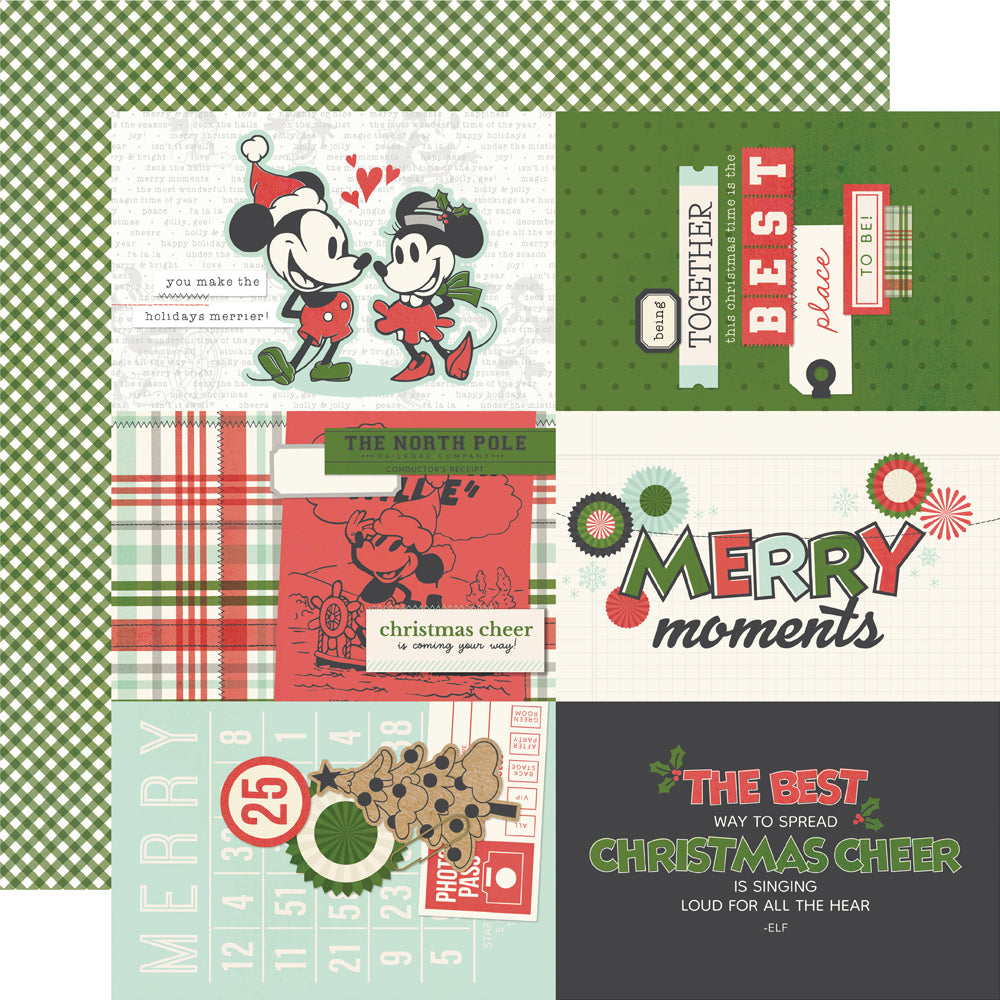Say Cheese Classic Mouse Christmas 4x6 Elements- 25 pack