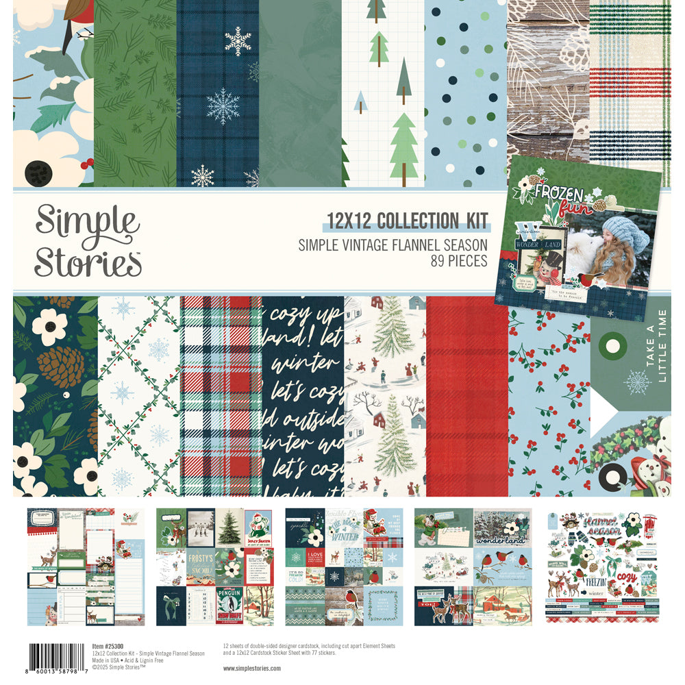 Simple Vintage Flannel Season Collection Kit - Sold in Units of 6