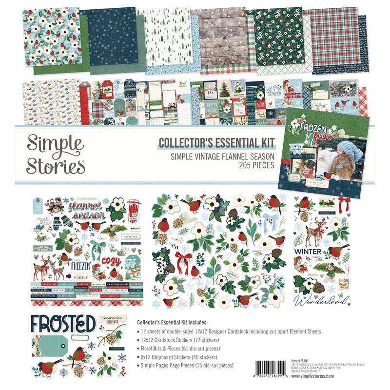 Simple Vintage Flannel Season Collector's Essential Kit - Sold in Units of 6