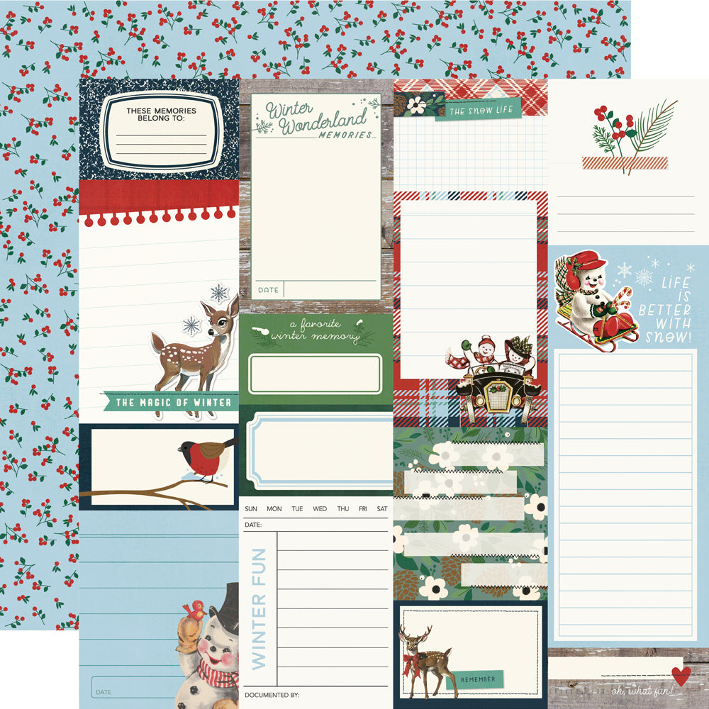Simple Vintage Flannel Season Journal Elements - 25 pack