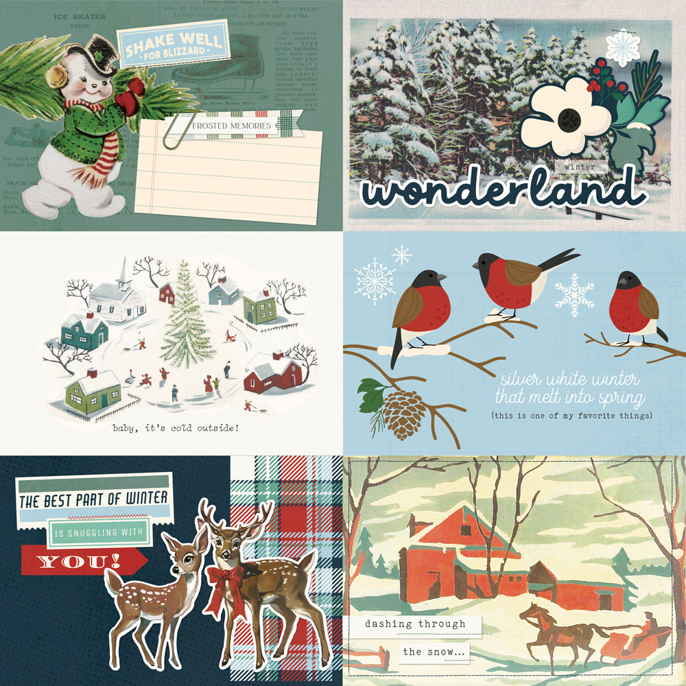 Simple Vintage Flannel Season 4x6 Elements - 25 pack
