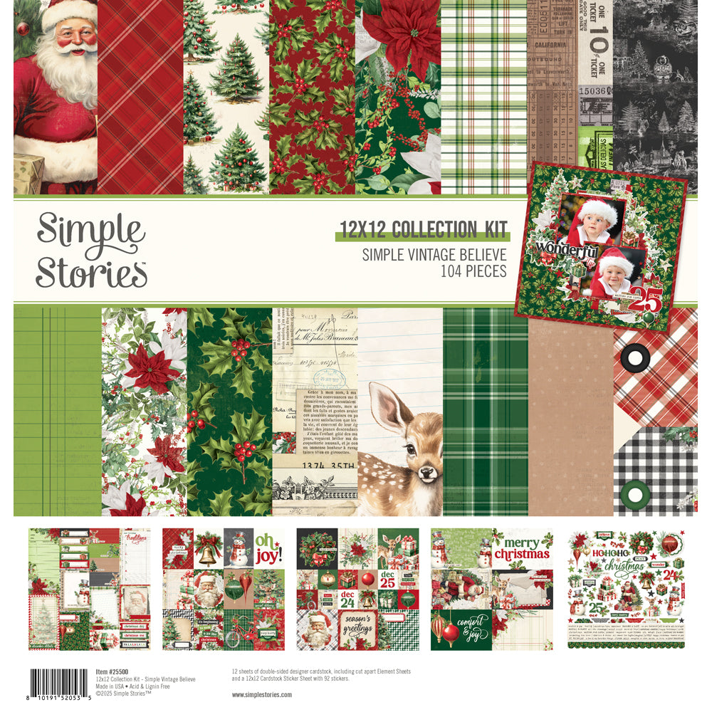 Simple Vintage Believe Collection Kit - Sold in Units of 6