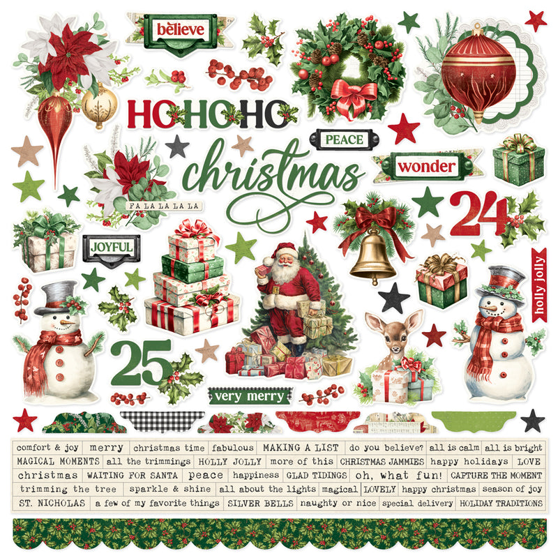 Simple Vintage Believe Cardstock Stickers - 12 pack