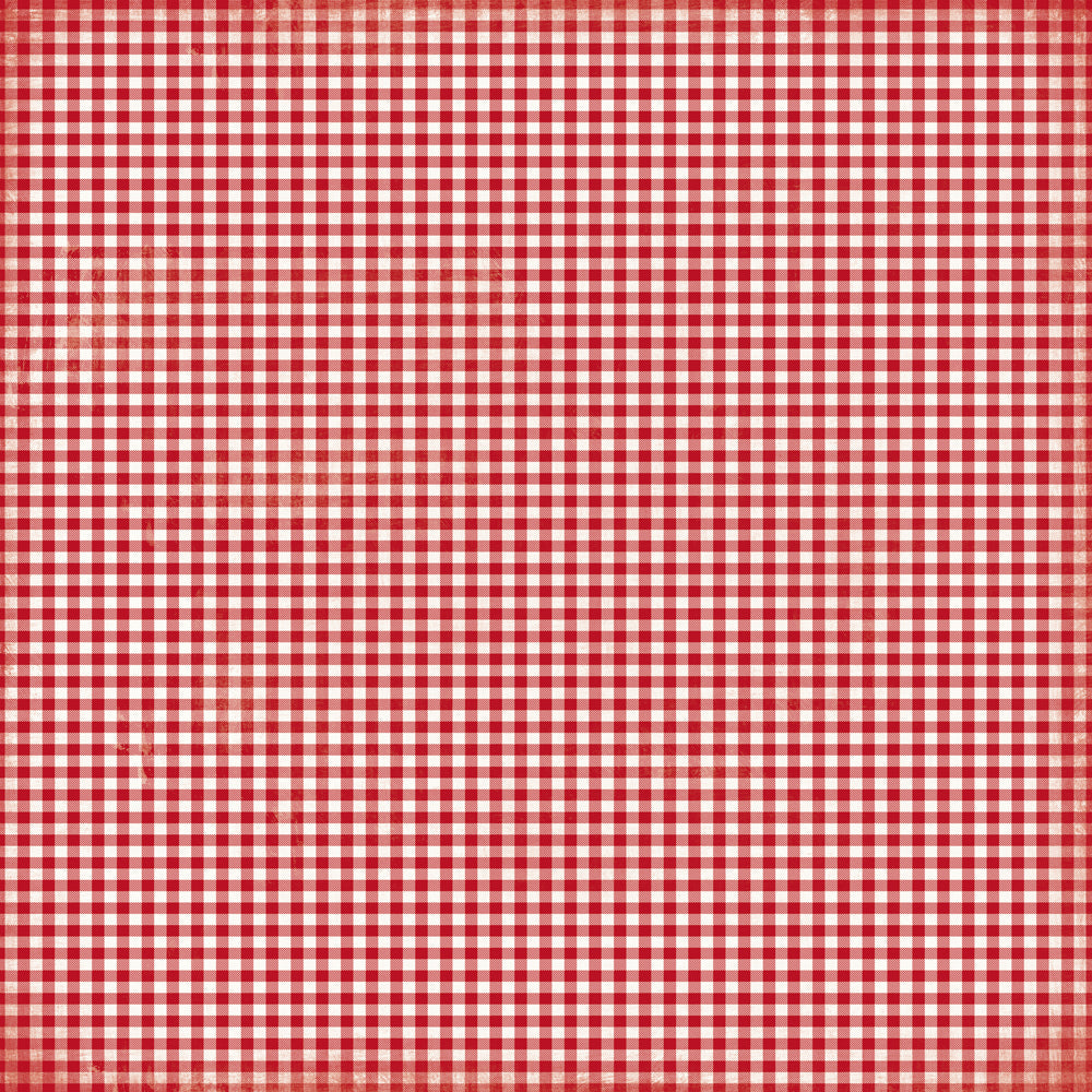 Simple Vintage Believe Candy Cane Gingham - 25 pack