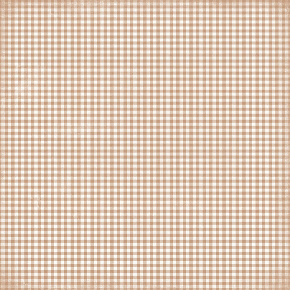 Simple Vintage Believe Gingerbread Gingham - 25 pack