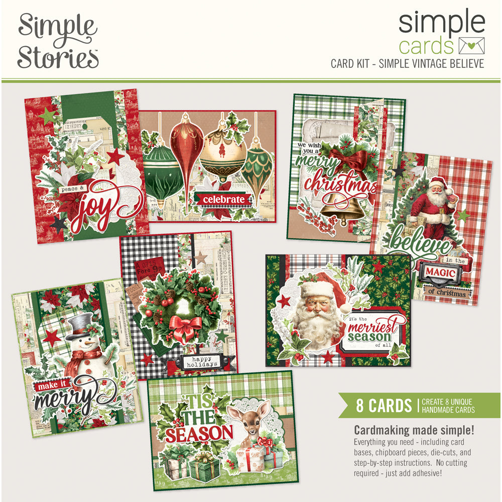 Simple Vintage Believe Simple Cards Card Kit  - Unit of 6