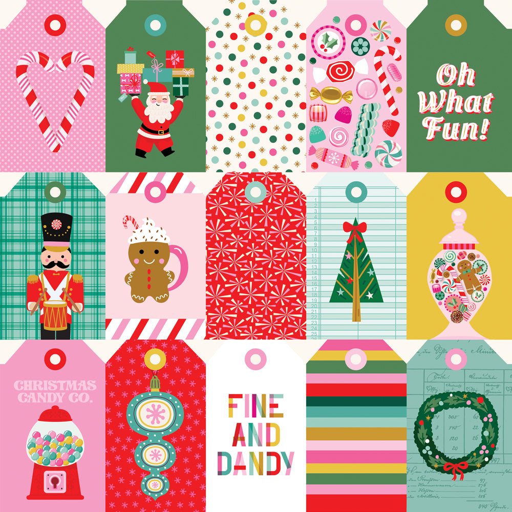 Hard Candy Christmas Tag Elements - 25 pack