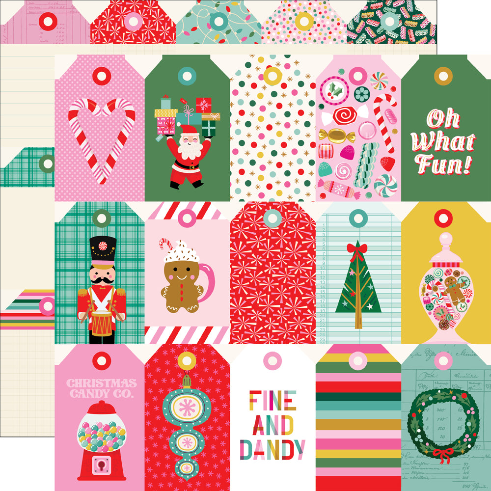 Hard Candy Christmas Tag Elements - 25 pack