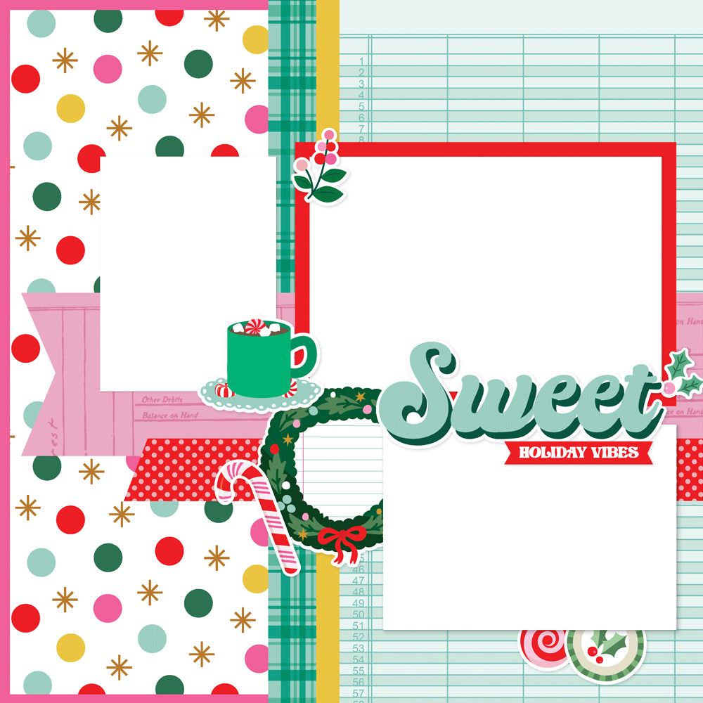 Hard Candy Christmas Simple Pages Page Kit - Unit of 6
