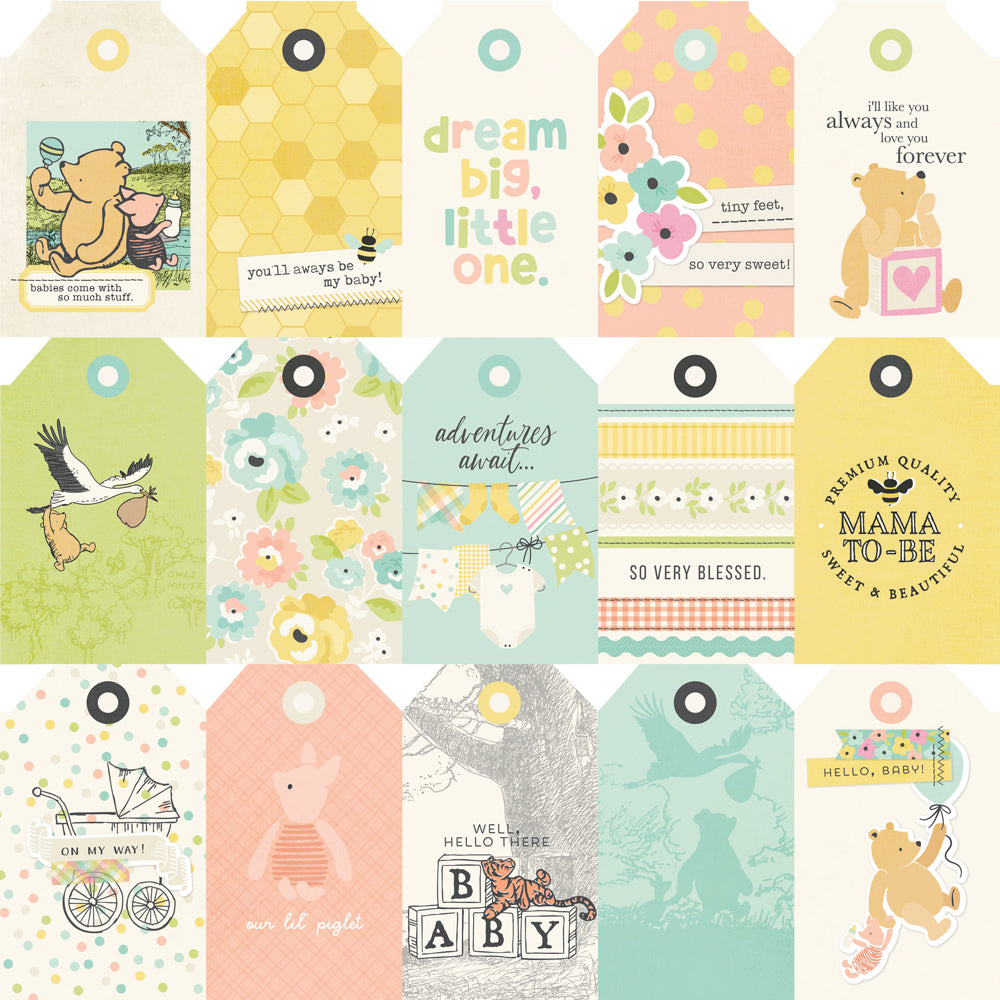 Say Cheese Classic Pooh Baby - Tag Elements