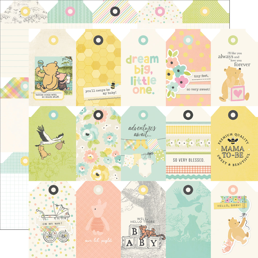 Say Cheese Classic Pooh Baby - Tag Elements