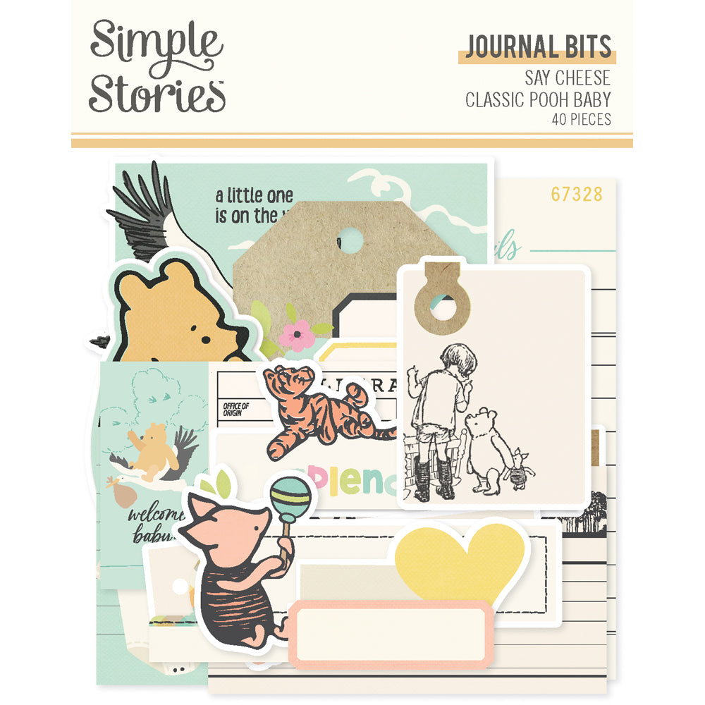 Say Cheese Classic Pooh Baby - Journal Bits & Pieces