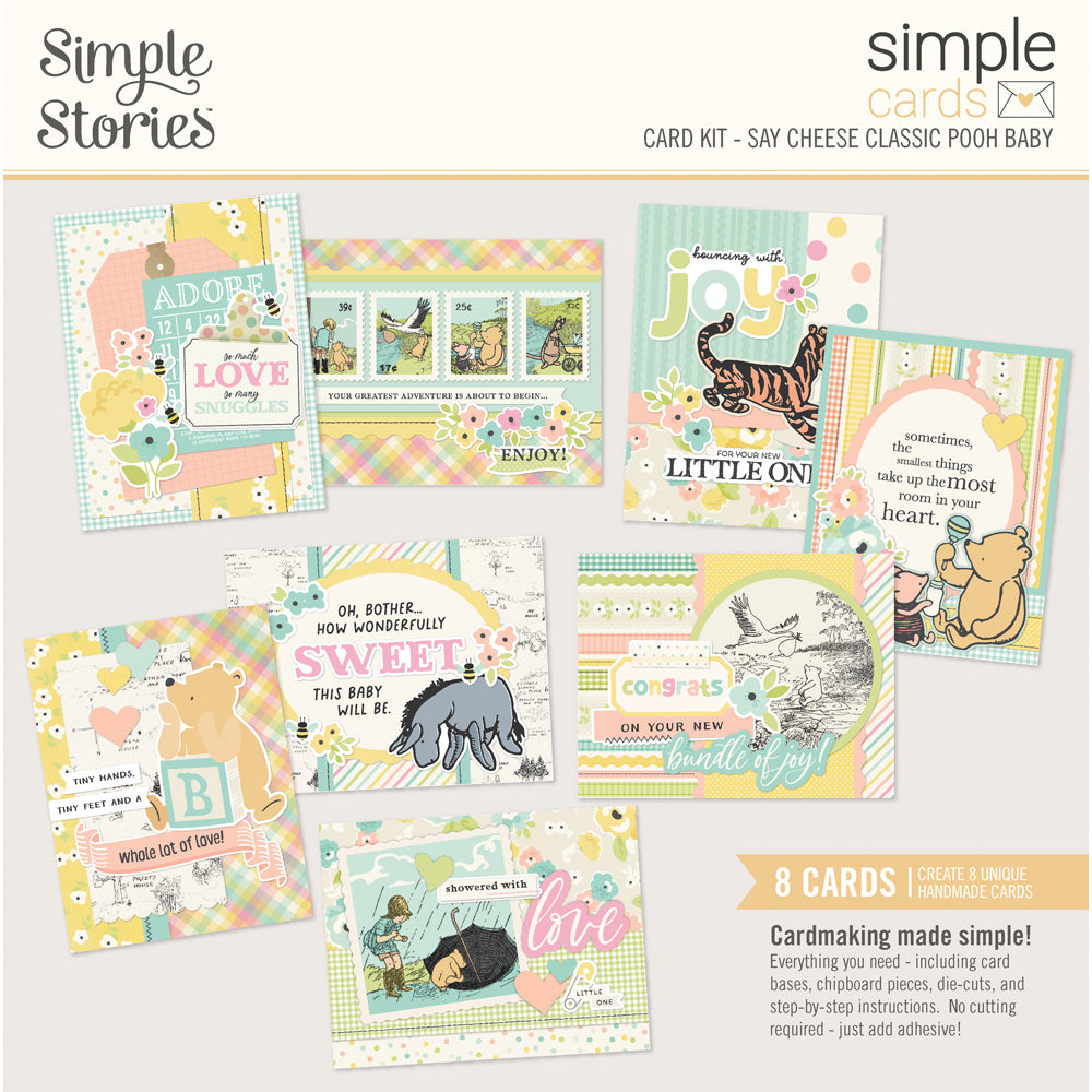 Say Cheese Classic Pooh Baby - Simple Cards Card Kit
