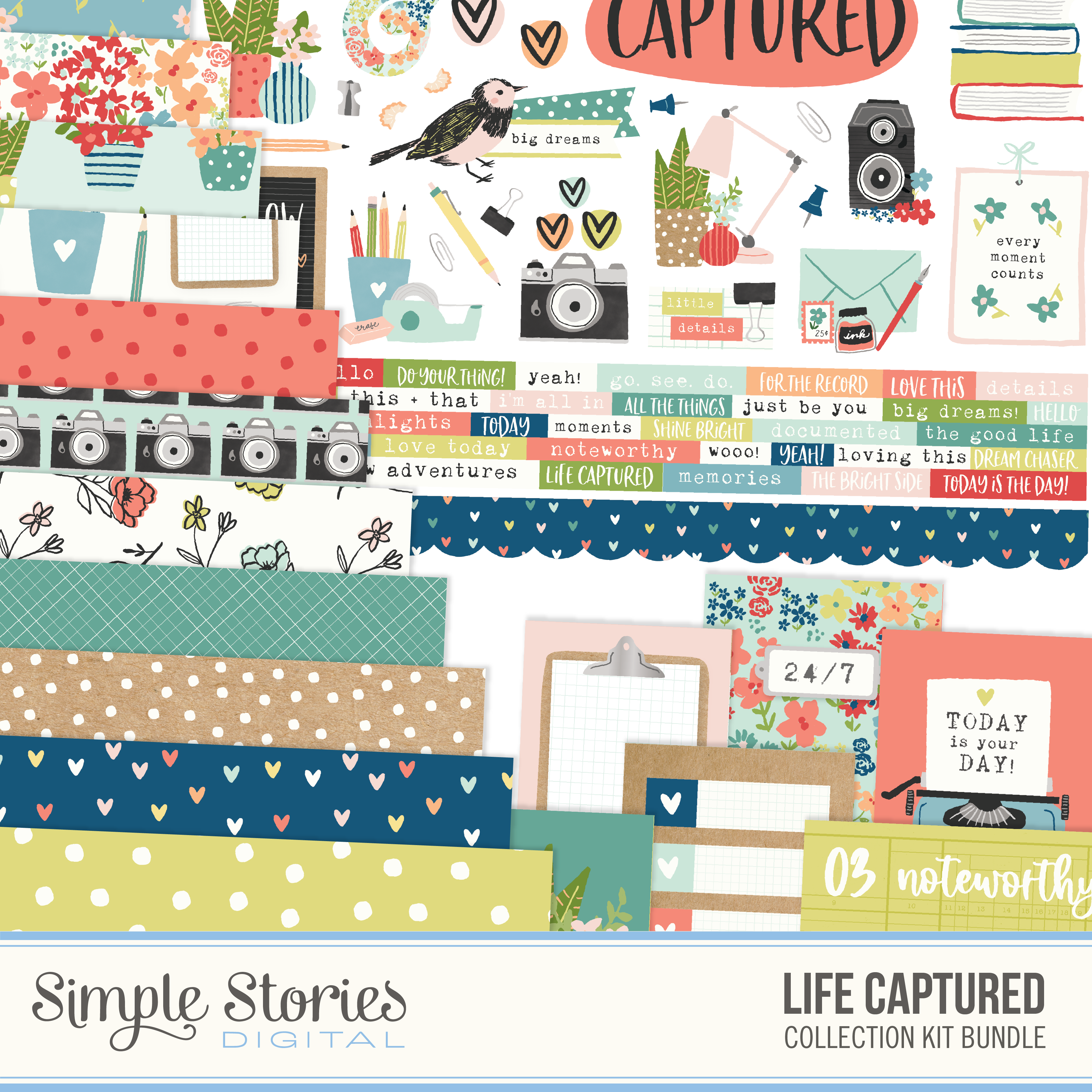 Digital Collection Life Captured Digital Collection Kit – Simple Stories