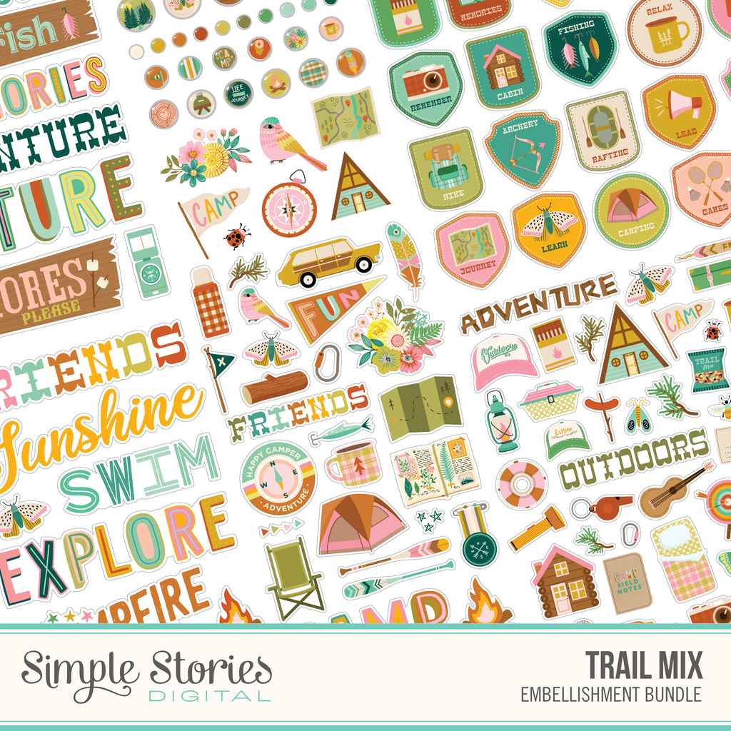 Trail Mix Digital Embellishment Bundle