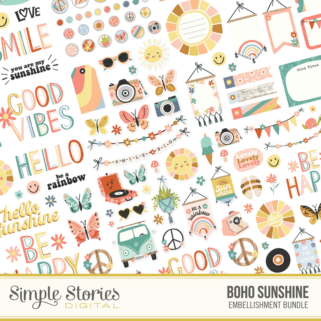 Happily Ever After Digital Embellishment Bundle – Simple Stories