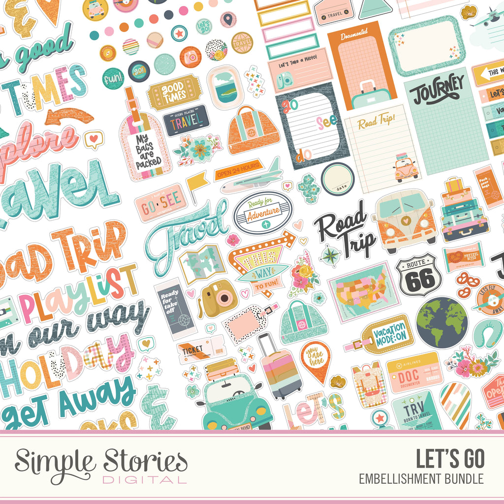 Let's Go Digital Embellishment Bundle