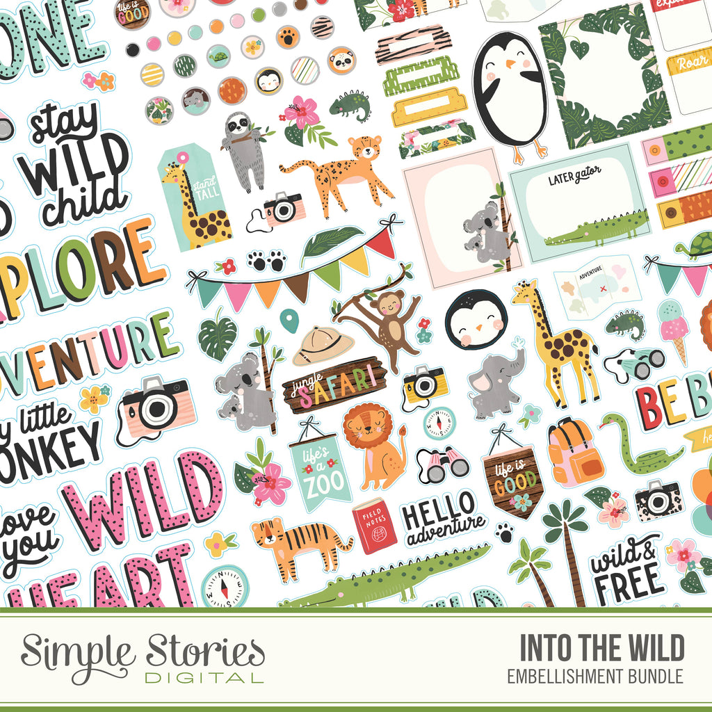 Into the Wild Digital Embellishment Bundle