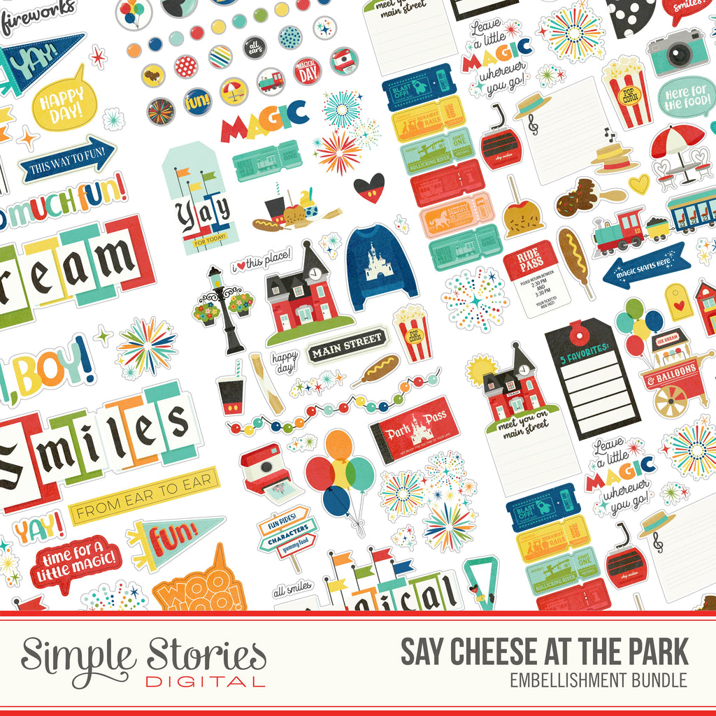 Say Cheese at the Park Digital Embellishment Bundle