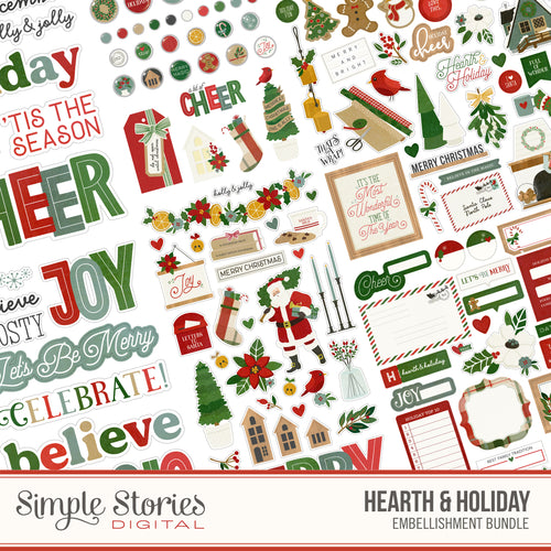 Hearth & Holiday Digital Embellishment Bundle โ Simple Stories
