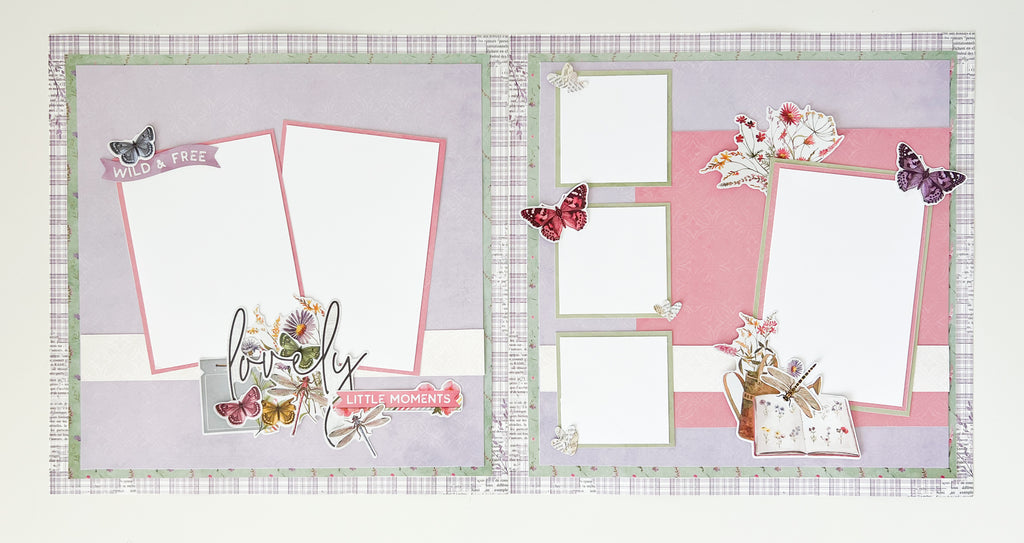 New! Quick Kit Page Layouts - SV Meadow Flowers