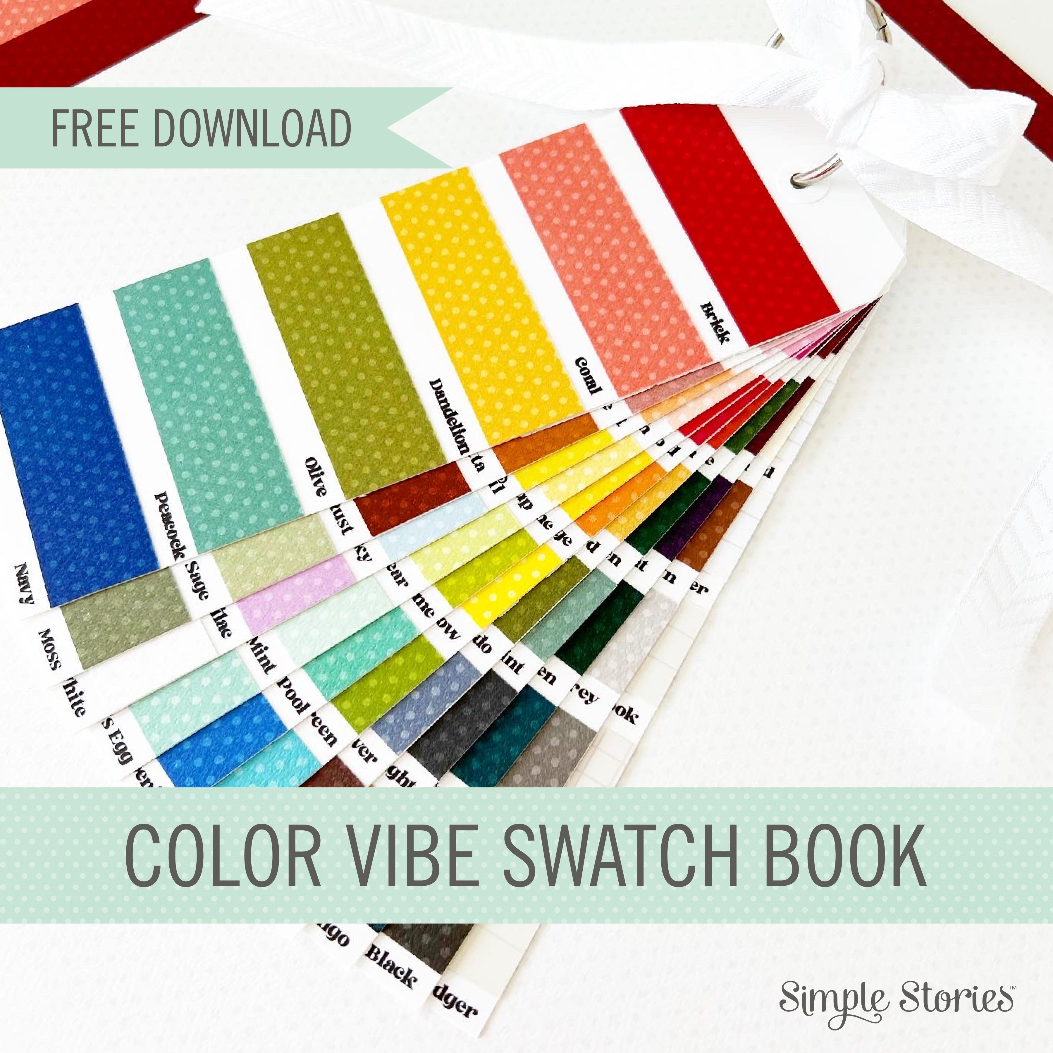 Color Switch Book Color Vibe Swatch Book – Simple Stories