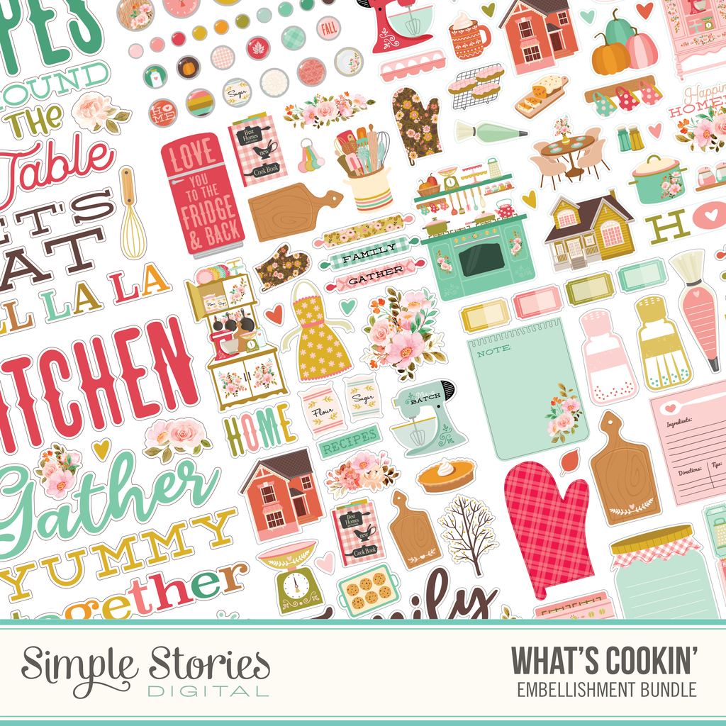 What's Cookin' Digital Embellishment Bundle