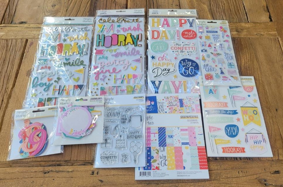 New! Celebrate/Birthday Embellishment Bundle!