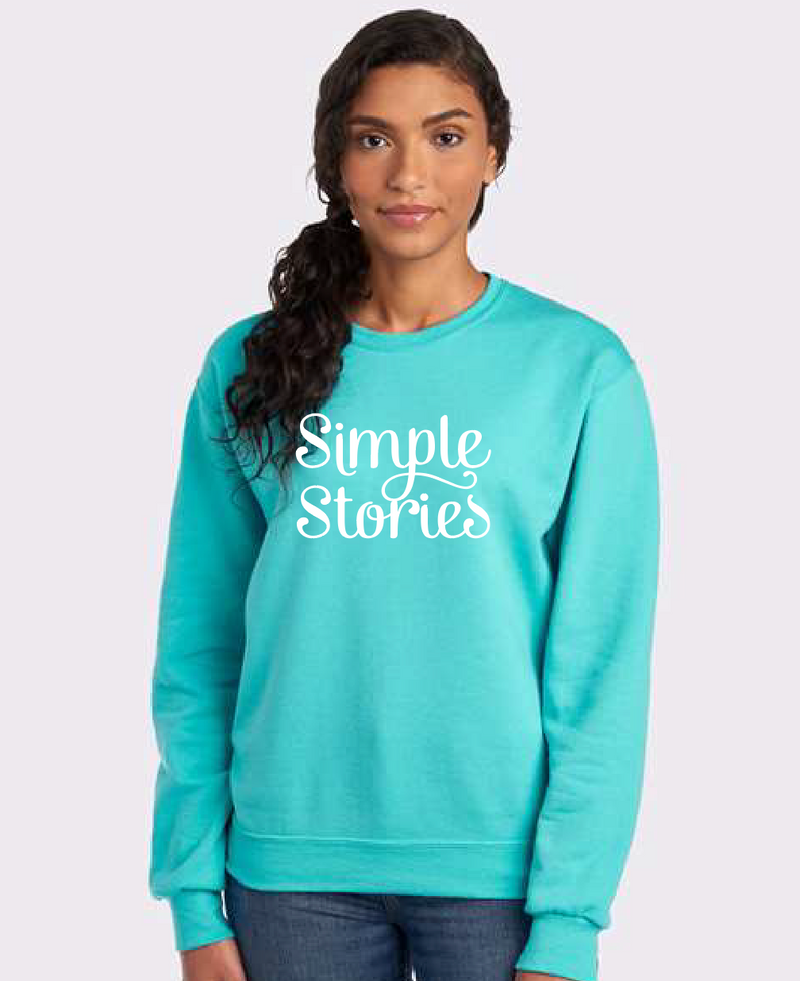 Teal -Simple Stories Crewneck Sweatshirt