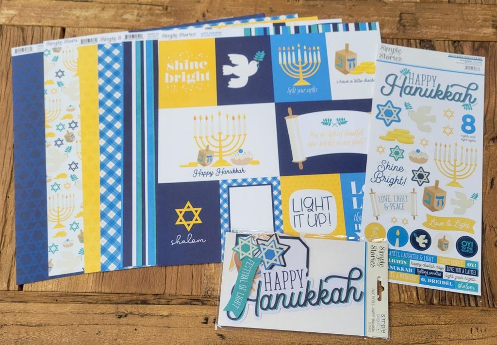 New! Happy Hanukkah Scrapbook Kit