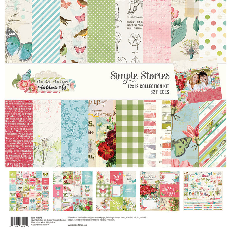 Simple Vintage Botanicals 12x12 Paper - Shine Bright