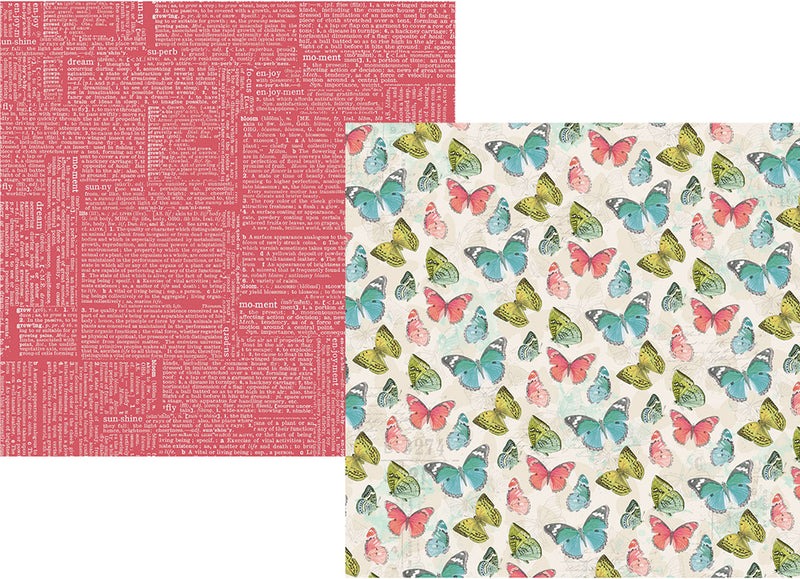 Simple Vintage Botanicals 12x12 Paper - Shine Bright