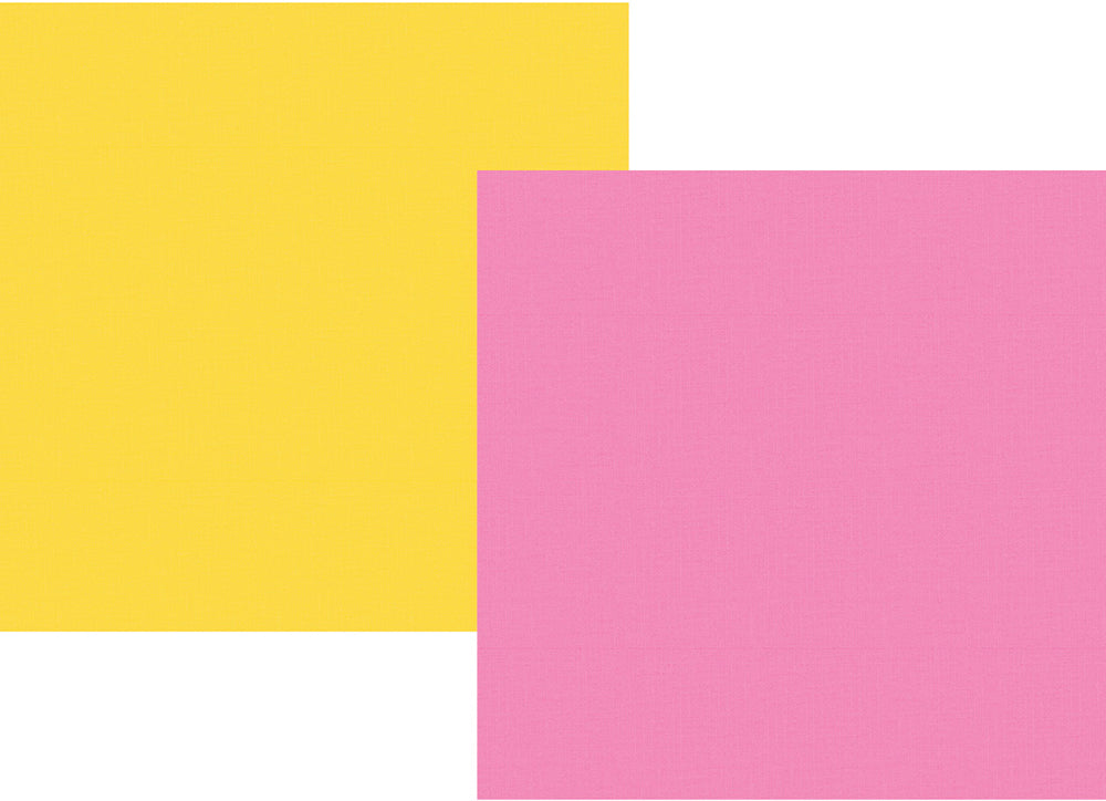 Little Princess 12x12 Paper - Pink/Yellow
