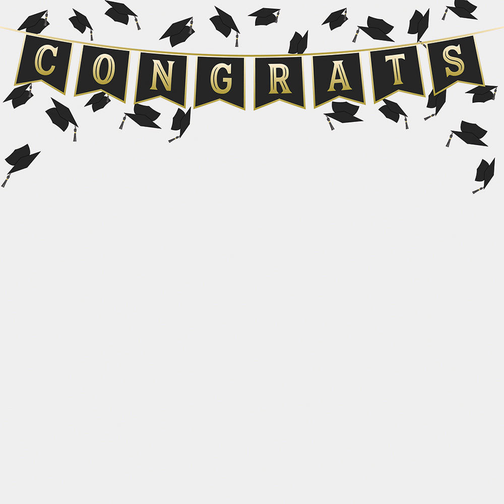 Con-GRAD-ulations 12x12 Paper - Hats Off!